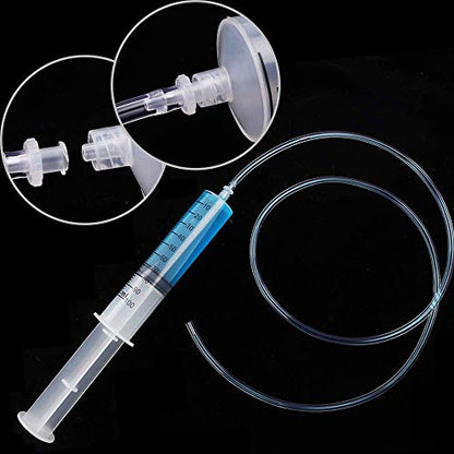 2pcs 100ml Plastic Syringes with 2pcs 47in Flexible Tubing and Luer Tips
