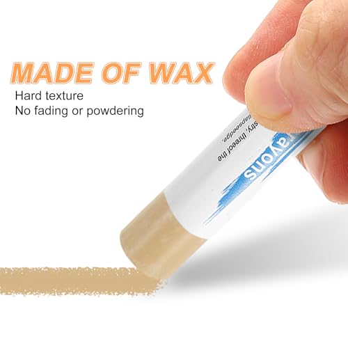 HARFINGTON 5pcs Wood Filler Sticks Wooden Wax Touch Up Furniture Repair Crayons for Scratch Hole Wood, Maple - color: Maple