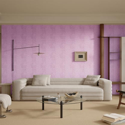 Yutianli 3D Wall Panel Peel and Stick Soundproof Foam Linen Wall Cloth Pink 16.7"x118" Self-Adhesive Decorative Wallpaper Anti-Collision Wall Padding - color: Pink