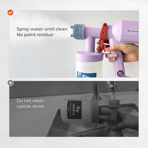 Tilswall Paint Sprayer Dreamer400 Ultra-Light Spray Gun Light Purple - color: Light Purple