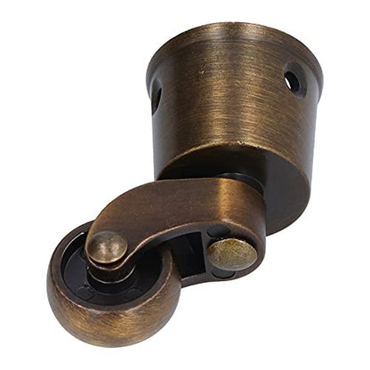Round Cup Caster Swivel Wheels Furniture Casters Zinc Alloy Matte for Sofa Piano Replacement Parts
