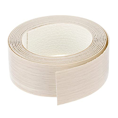 uxcell Edge Banding, 1-5/8 inch x 9.84ft Pre-Glued Wood Veneer Edging Iron-on Flexible Edge Banding for Cabinet Repair Furniture Restoration, Oak - size: 1-5/8 Inch x 9.84ft
