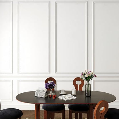 QDYMXUN Peel and Stick Chair Rail Panel Molding, 480''L x 0.9''W Strong Self Adhesive TPE Wall Moulding Trim for Home DIY Decoration (Paintable White) - size: 480''L x 0.9''W
