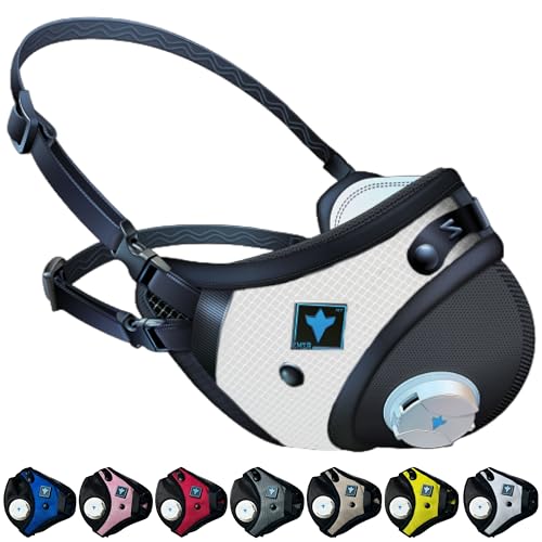 RZ Mask RZM3 - Patented Dust Mask w/ 99.9% Carbon Filtration, Anti Fogging, 360° Seal with 3 Straps, 50% Better Breathability - color: White, size: Small