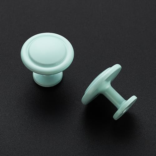 Ravinte Green Round Cabinet Knobs,Zinc Pulls,1-1/4 Inch,30 Pack - color: Green
