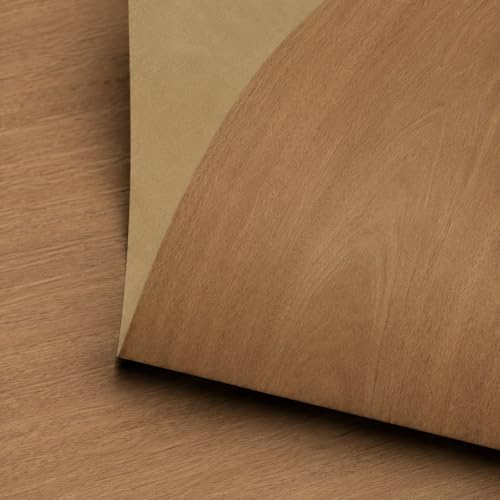 Edge Supply Mahogany Wood Veneer Sheet Flat Cut, 48" x 96", Non Glued, 10 mil Paper Back, “A” Grade Veneer Face – Easy to Apply Mahogany Veneer Sheet – Veneer Sheets for Restoration of Furniture - color: Mahogany F/C, size: 48" x 96"
