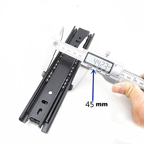 Furniture 6-inch Length Full Extension Drawer Slides Telescopic Ball Bearing Slide Rail 2pcs - size: 6 Inch