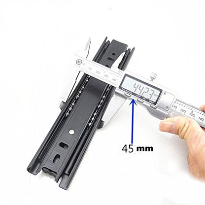 Furniture 6-inch Length Full Extension Drawer Slides Telescopic Ball Bearing Slide Rail 2pcs - size: 6 Inch
