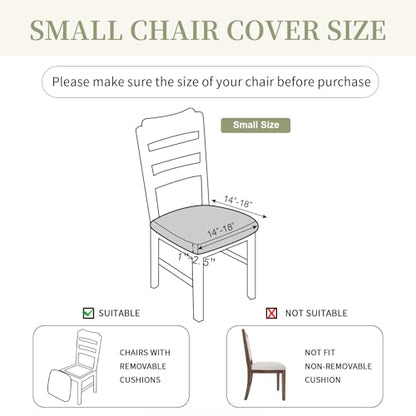 Waterproof Dining Room Chair Covers Set of 2,Taupe,Small - color: Taupe-diamond Pattern, size: Small-2 PCS