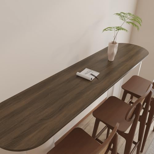 Thick Brown Wood Wallpaper for Desk Oak Wood Contact Paper Vinyl - color: Dark Brown, size: 15.7"W x 118"L