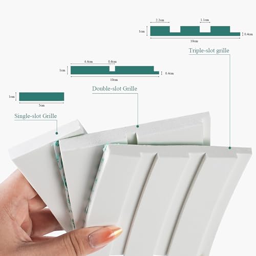 4-in White EVA molding Peel and Stick Panel, 3D Flexible Fluted self Adhesive Panels molding Trim for TV Background Wall, Playroom Safety & Modern Interior Decor(16.4FT)