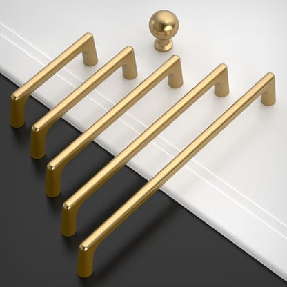 Amerdeco 10 Pack Champagne Bronze Cabinet Pulls 3" - color: Champagne Bronze, size: 3" hole center