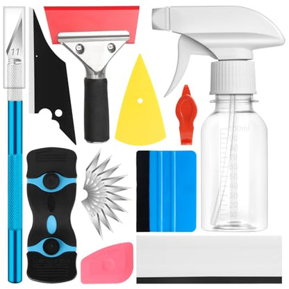 DIYSELF 20 Pcs Car Window Tint Kit with Squeegee and Tinting Tools - size: 20-Pack