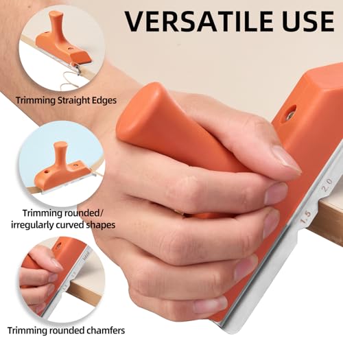 Imbot 3-In-1 Edge Banding Trimmer With Durable Stainless Steel Blades For Deburring, Planing, Trimming Wood Edges, Woodworking, Veneer, And Woodworking Trimming