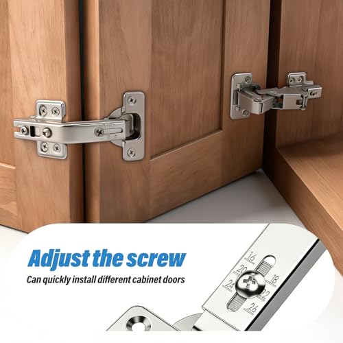 4 Pack Soft Close Hinges Hidden Lazy Susan Cabinet 165 & 135 Degree - color: 2 Pack 165° & 2 Pack 135°
