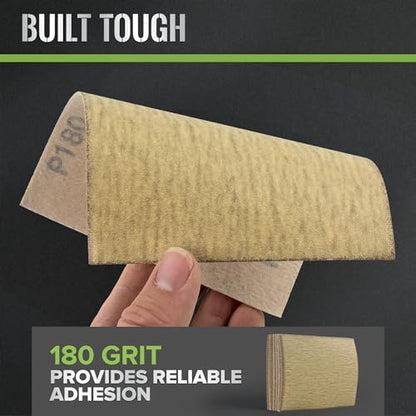 1/4 Sandpaper Sheets 180 Grit 4.5 x 5.5 Inch Sandpaper for Palm Sanders 40PCS Sandpaper Sheets for Car and Woodworking - style: 180grit