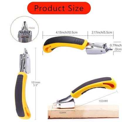 2-Pack Heavy Duty Staple Remover - Professional Upholstery & Carpet Staple Puller Tool with Non-Slip Ergonomic Handle for Furniture, Wood, Floor, Carton, Construction - color: 2 Pcs