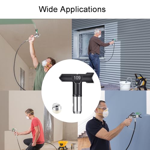 109 Spray Tips for Airless Paint Spray Nozzle, 1 Set - color: 109