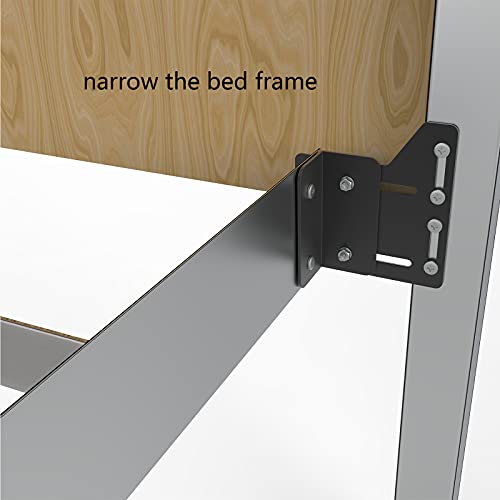 4 PCS Bed Frame Brackets Adapter for Headboard,Bed Frame Adapter Brackets - color: 4Pcs-Headboard Brackets