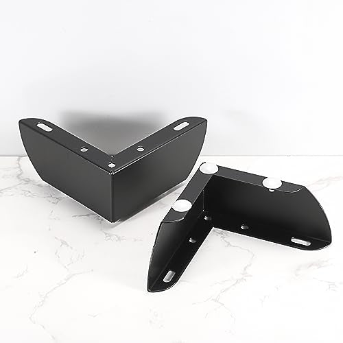 OwnMy 4PCS Metal Furniture Legs 2 Inch Black Sofa Legs Dresser Legs - size: 2 Inch