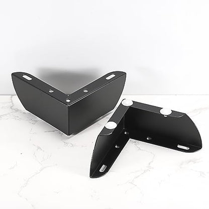 OwnMy 4PCS Metal Furniture Legs 2 Inch Black Sofa Legs Dresser Legs - size: 2 Inch
