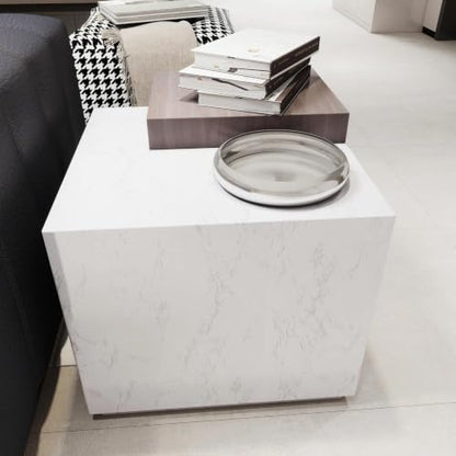 CAX Peel and Stick Wallpaper White Marble Contact Paper for Countertop - color: White and Gery, size: 15.7" x 78"