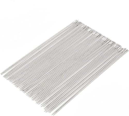Ourhommie 6-Inch Long Upholsterer Needle Large Eye Hand Sewing Needles
