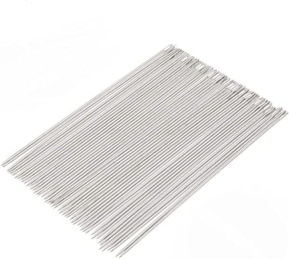Ourhommie 6-Inch Long Upholsterer Needle Large Eye Hand Sewing Needles