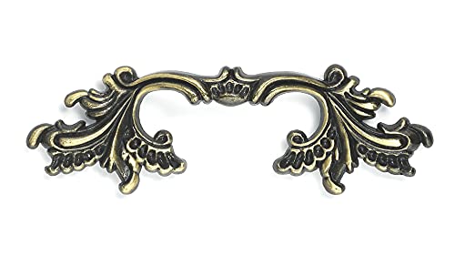 Richelieu Hardware BP36220AE Provence Collection 3-in (76.2 mm) Center-to-Center, Traditional Cabinet Pull, Antique English (Pack of 2) - color: Antique English, size: 3-in (Pack of 2)