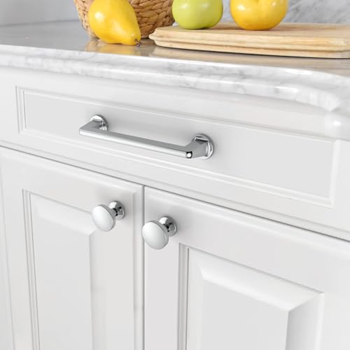 Asidrama 6 Pack Polished Chrome Kitchen Cabinet Knobs - color: Polished Chrome, style: 6 Pack