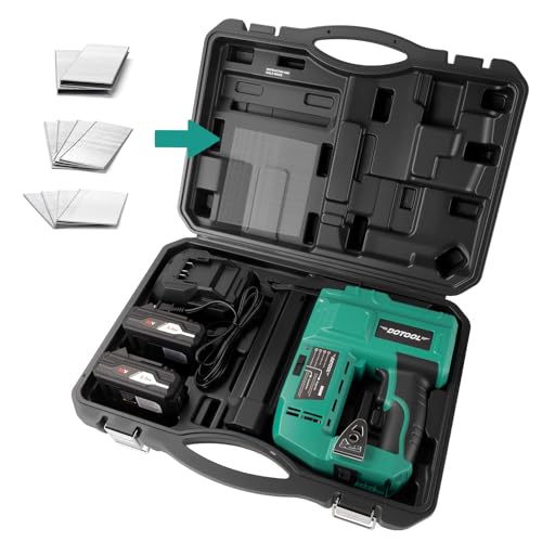 DOTOOL 20V Cordless Brad Nailer Kit, 2 in 1 Electric Nail Gun with 1000pcs 18 GA Nails, Nail Gun Battery Powered for Home Improvement & Woodworking