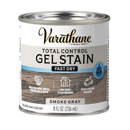 Varathane Total Control Smoke Gray Gel Stain - color: Smoke Gray, size: Half Pint (Pack of 1)