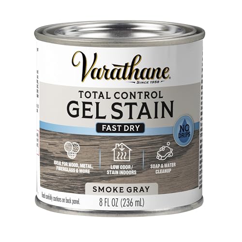 Varathane Total Control Smoke Gray Gel Stain - color: Smoke Gray, size: Half Pint (Pack of 1)