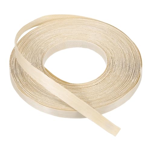 PATIKIL Birch Edge Banding, 1/2 inch x 49.2 ft Wood Veneer Tape Pre-glued Flexible Plywood Edge Banding with Hot Melt Adhesive for Furniture Restoration - color: Birch, size: 1/2 Inch x 49 ft