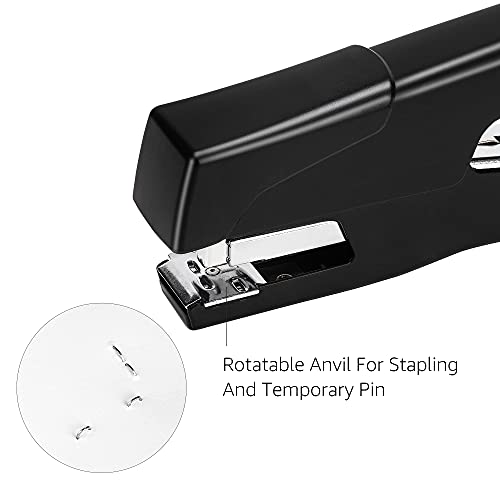 Amazon Basics Effortless Handheld Plier Stapler, 25 Sheet Capacity, Heavy Duty, Easy to Use, Black