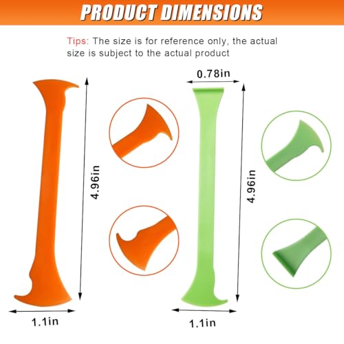 4PCS Car Vinyl Wrap Scraper Tool, Double & Single Axe - size: Double&Single