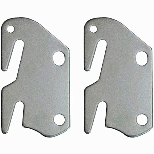 #10 Hook Plates for Wooden Beds Frame Bracket Headboard Footboard Replacement Wooden Bed Parts or New Bed Constructions - Set of 2