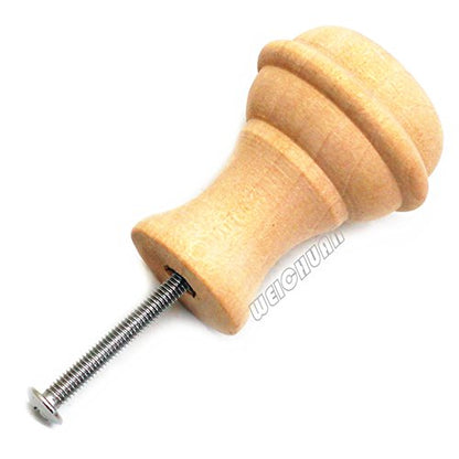 WEICHUAN 15-Pack Solid Wood Knobs for Cabinet Dresser Furniture Drawer