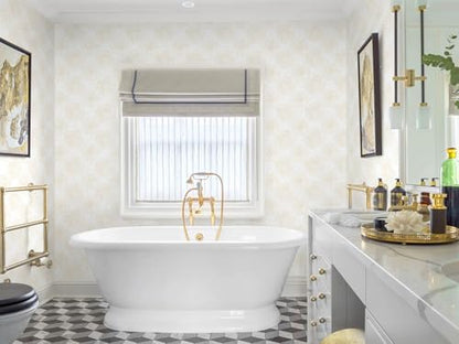 Boho Wallpaper Beige Wall Paper Peel and Stick Modern Beige and White Geometric Fireworks Contact Paper Renter Friendly Self-Adhesive Removable Bathroom Bedroom Laundry Room 17.3" × 393" - color: Beige and White, size: 17.3" x 393"