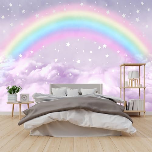 Children's Room Colorful Rainbow Peel-and-Stick Wallpaper 108"x157" - color: Zzsl-02, size: 108"x157"