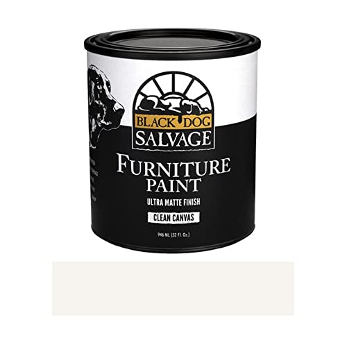 Furniture Paint, White Clean Canvas, Matte, Water Based, Low VOC, Quart