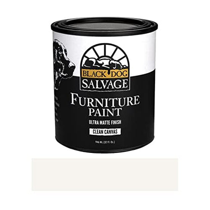 Furniture Paint, White Clean Canvas, Matte, Water Based, Low VOC, Quart