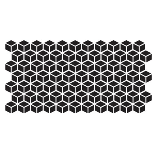 Dixie Belle Stencil - Trippy Blocks 16” x 20” - style: Trippy Blocks