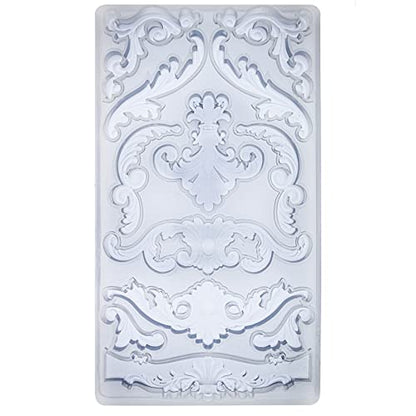 Scrollworks Mold for Polyclay Air Dry Clay Plaster - color: Scrollworks #4721