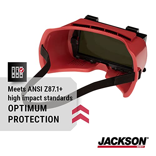 Jackson Safety WS Series Retro Safety Goggles - color: Iruv Shade 5, size: One Size, style: Flip Front