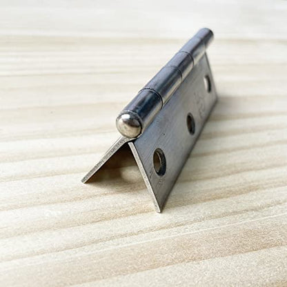 2pcs 304 Stainless Steel 3-inch Folding Butt Hinges Home Furniture Hardware Door Hinges for Door Case Lid Wooden Box Chest (75mm x 50mm x 1.5mm) - size: 2pcs 3-inch w Screws