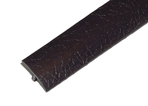 25ft Roll of Black Leather Textured 3/4" Plastic Tee Moulding for Arcade Game Cabinets, Counters, Shelves, or Tables - color: Black Leather, size: 25 Feet