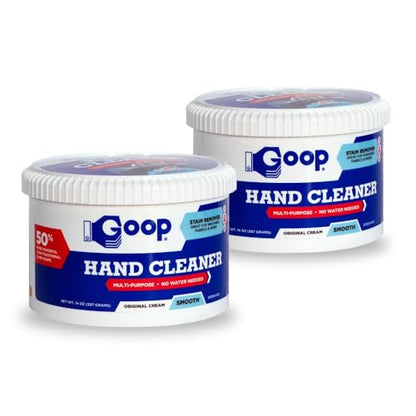 GOOP Original Multi-Purpose Waterless Hand Cleaner and Stain Remover - 14 oz Can (Pack of 2) - size: 14 Ounce (Pack of 2)