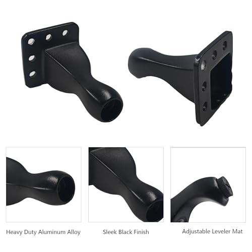 4Pcs 3.15 Inch Aluminum Alloy Furniture Legs, Black Artistic Metal Legs, Antique Couch Feet Decorative Furniture Legs Feet for Couch, Cabinet, Dresser, Table, Bookcase, Wardrobe