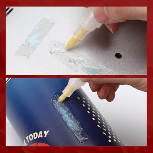 Marspark 3 Pcs Adhesive Remover Pens for Sticky Residues Multi-Surface Sticker Removal Marker Remover for Furniture Tile Floor Glue Tape Decal Label Sticker